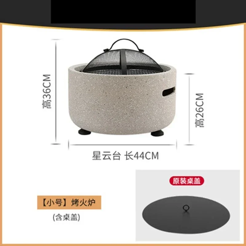 

Outdoor barbecue stove small size villa charcoal heating stove home brazier indoor charcoal brazier courtyard barbecue stove