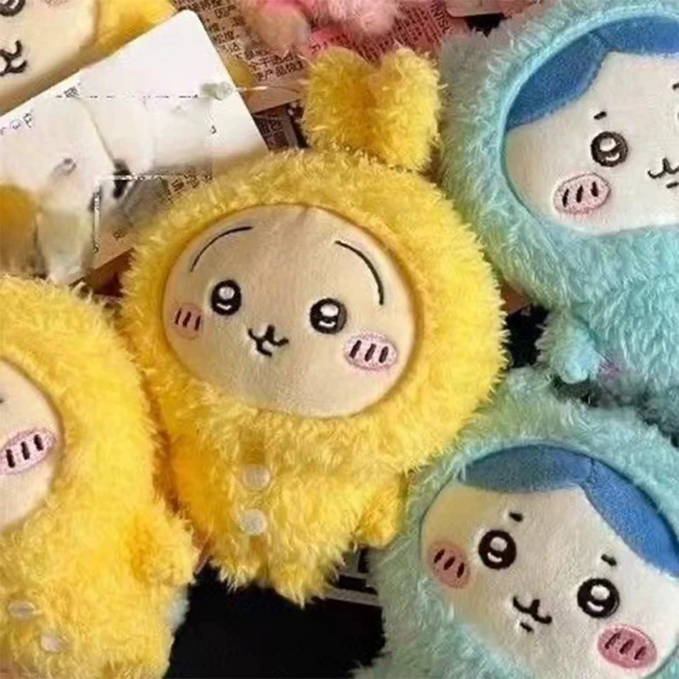 Anime Figures Chiikawa Cartoon Cute Plush Keychain Figures Hachiware Usachi Small Feet Pendant Self Deprecating Bear Doll Gift