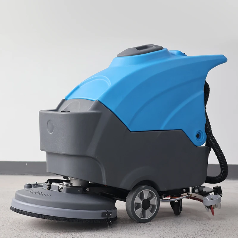 Battery Operated Supermarket Hand Push 20 Inch Marble Concrete Tiles Industrial Floor Scrubber