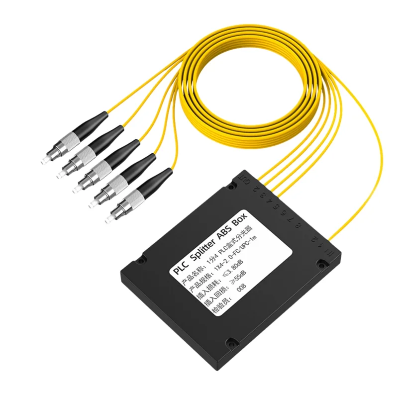 

Оптический сплиттер LXYB18B FC/UPC, коробка-разветвитель PLC, корпус из АБС-пластика, оптический сплиттер 1/4