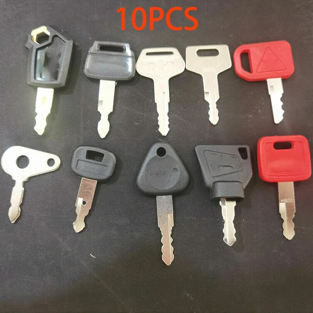 10pcs Key Set Ignition Keys for Agricultural Machinery Digger Plant Dumper Dozer Roller