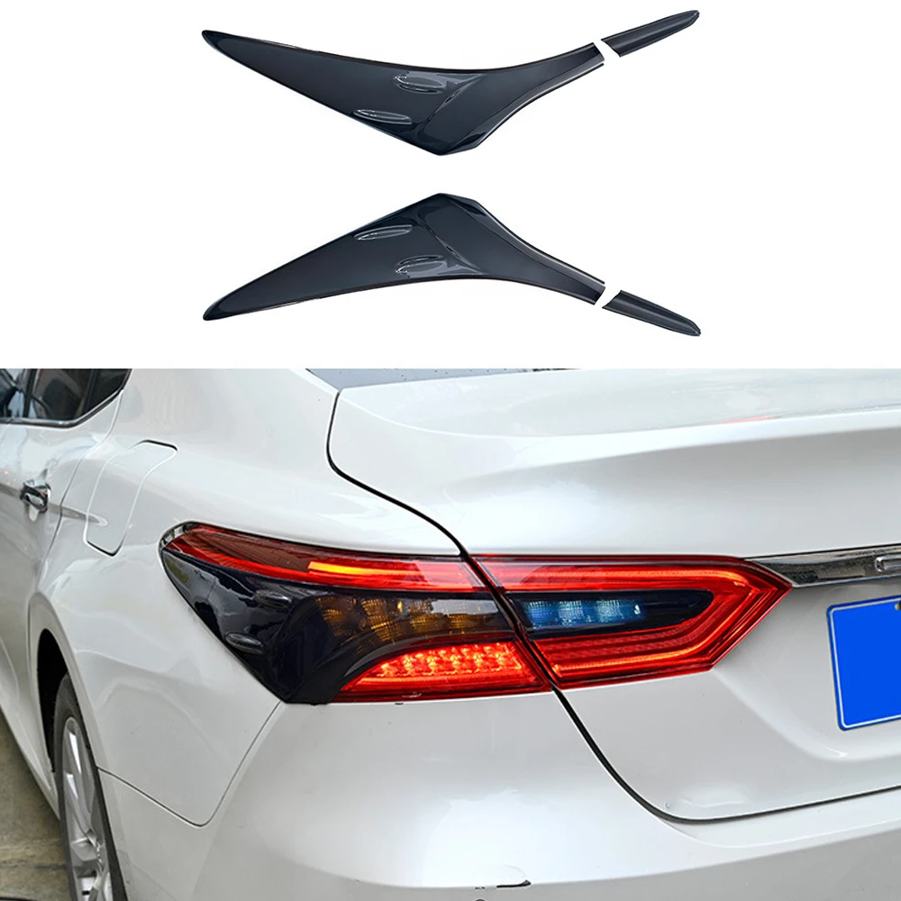 

4pcs Tail Light Lamp Cover Trims For Toyota Camry 2018 2019 2020 2021 2022 Rear Tail Lamp Decoration Trim Light Hoods
