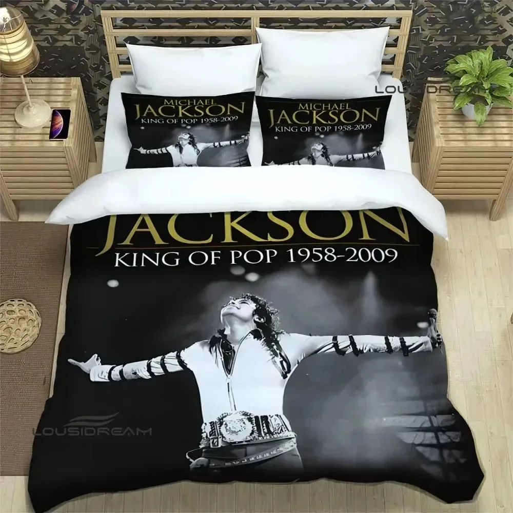 

3D Print Michael Jackson Bedding Set 3D Printed Suitable for Bedroom Duvet Cover Set With Pillowcases Kids Home Textile