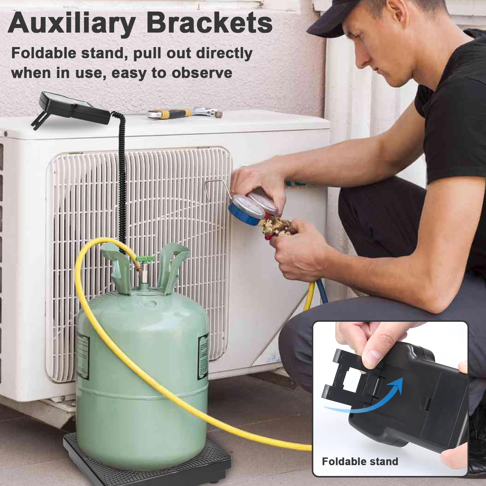 Digital Refrigerants Charging Scale Electronic Scale for Refrigerants Refilling Central Air-conditioning Fluoridation Tools