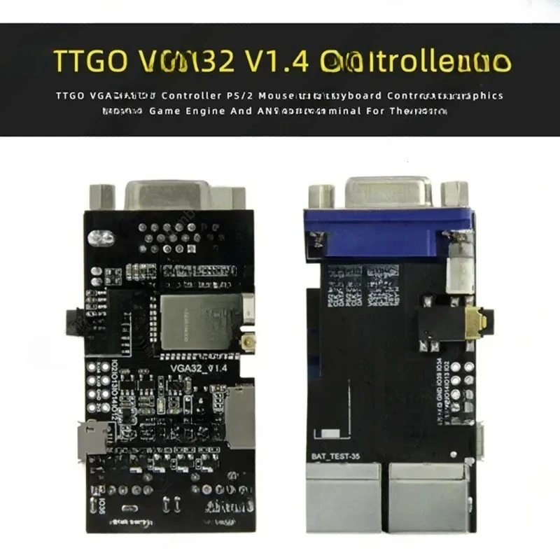 For FabGL VGA32 VGA ESP32 PSRAM Module V1.4 Controller PS/2 Mouse Keyboard Graphics Library Games ANSI/VT Terminal Circuits