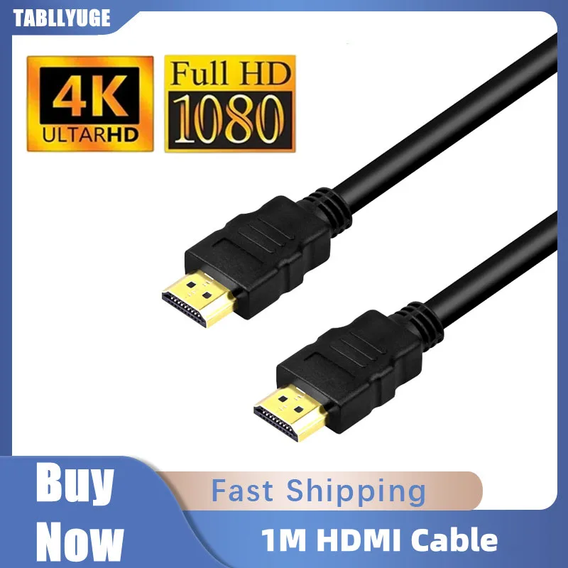 

1M HDMI Cable 4K 60HZ,HDMI male to male cable, High Speed 18 Gbps HDMI 2.0 Cable for UHD Samsung TV, Monitor, PS4/3,Xbox One