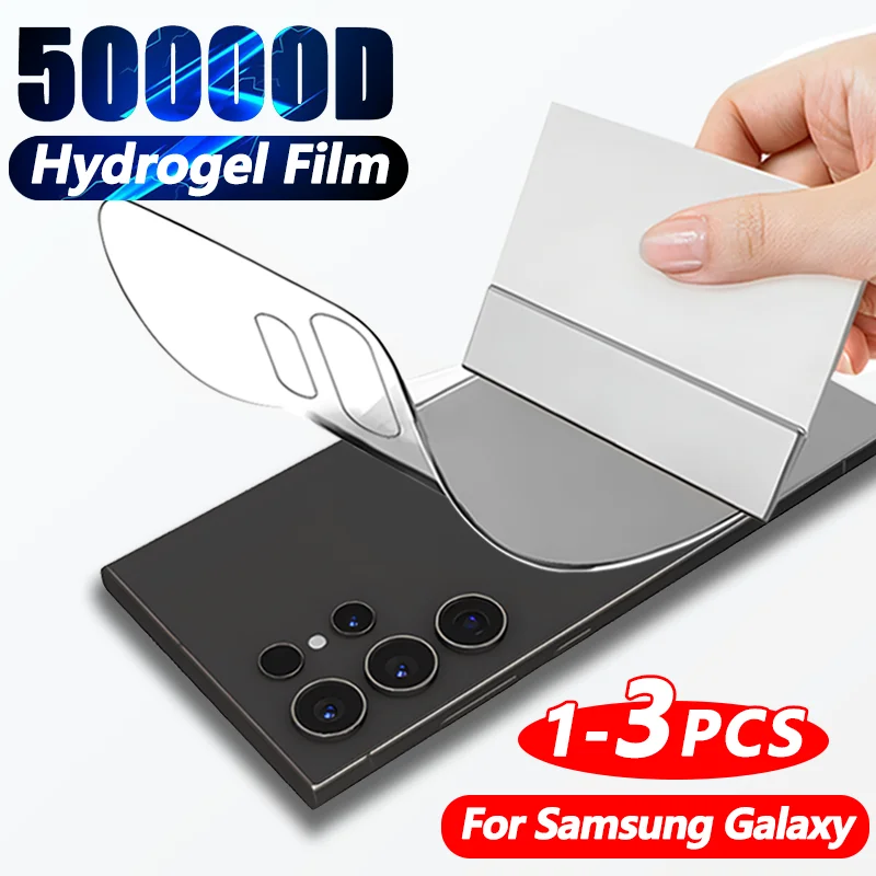 1-3PCS Screen Protector Hydrogel Back Film For Samsung Galaxy S24 S23 S22 S21 S20 Ultra Fe Plus S10E Full Cover Films Not Glass