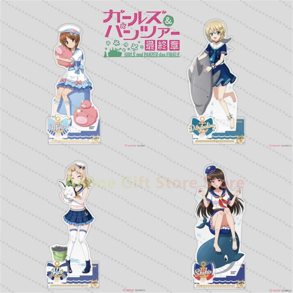 Anime Girls and Panzer Acrylic standing plate model 15cm Desktop decoration Fan gift