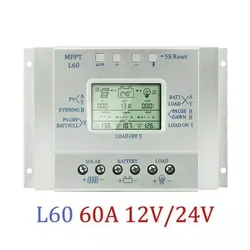 Morning Light Function 12V/24V Solar Controller MPPT Charge Controller Interval Rest Time Three-time Controller