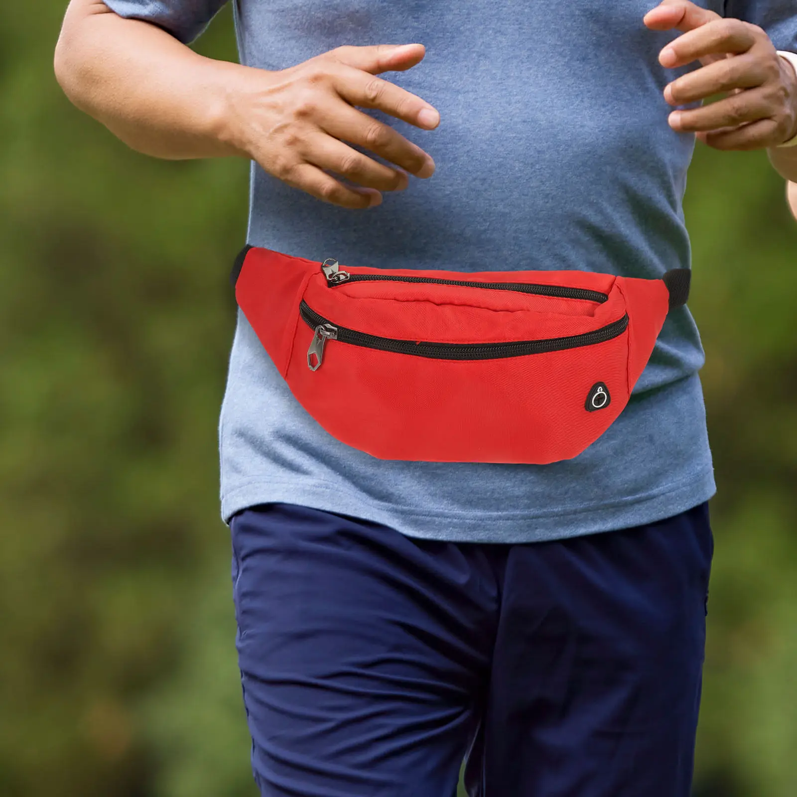 

Adjustable Nylon Waist Pack for Running Hiking Travel Outdoor Sports Stylish Unisex Fanny Bag Large Capacity Multi Pocket Belt