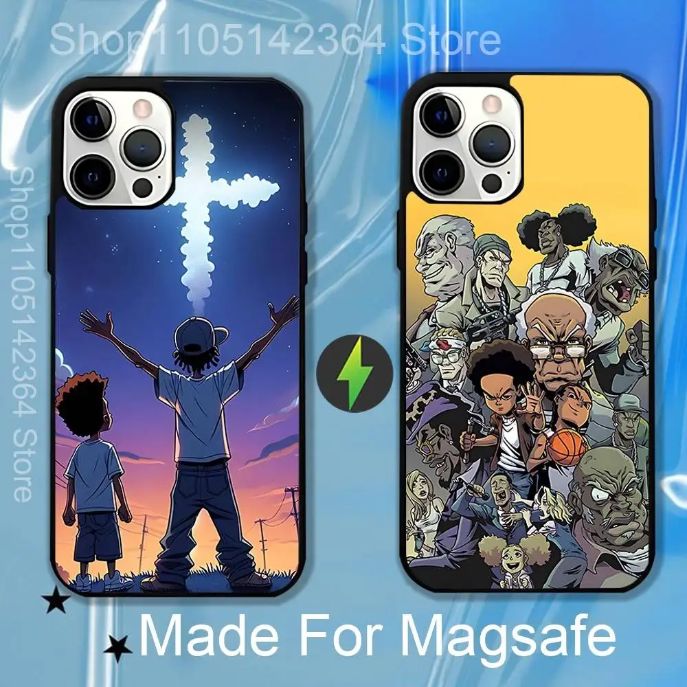 

Cartoon The B-Boondocks tv Case For iPhone 17,16,15,14,13,12,11,Pro,Max,Plus,Mini,SE4,E Magnetic Magsafe Wireless Charging