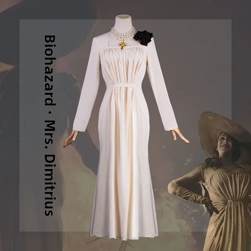 

Костюм для косплея Dimitrescu 8, женская традиционная одежда на Хэллоуин, сценическое представление, китайское производство