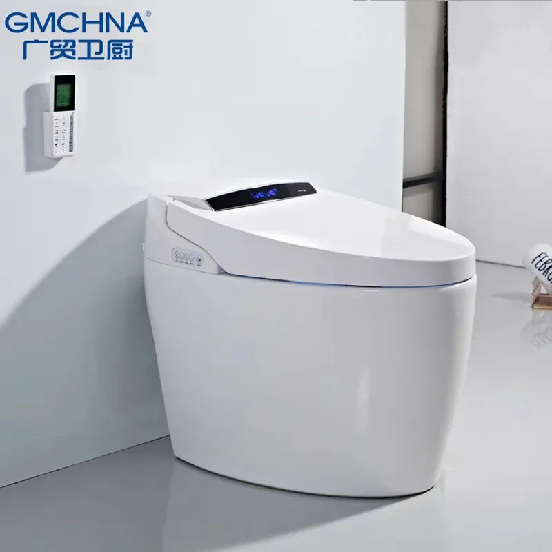 For Smart Toilet Integrated Automatic Flip Voice Foam Shield Flushing Drying Multi Function Tankless