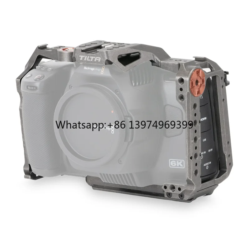 TA-T11-FCC Bmpcc Camera Cage Handle Grip Accessories Full Camera Cage for Cinema Camera BMPCC 6K Pro Minimizes Wear