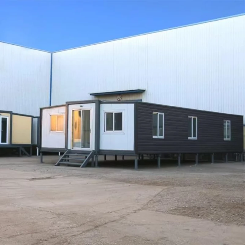 China Container House Luxury 40ft 20ft Movable Foldable Expandable Prefab Container House Sandwich Panel Office Container Home