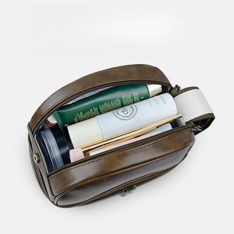 waterproof-double-layer-cosmetic-bag-double-zipper-portable-storage-bag-travel-dry-and-wet-separation-portable-toilet-bag-men