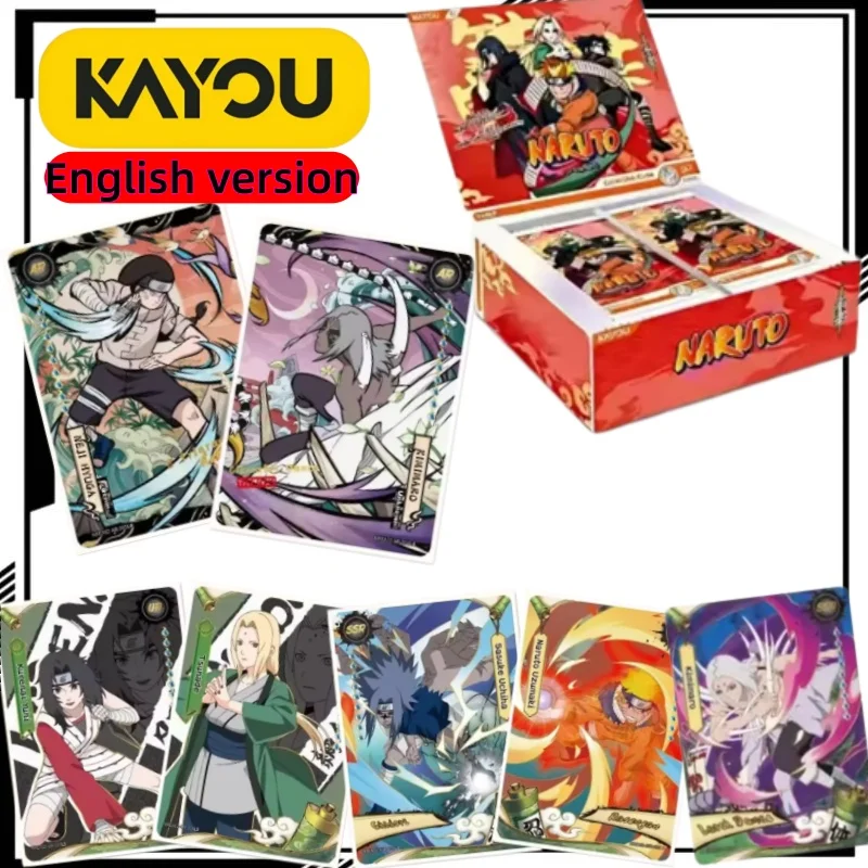 

Naruto Soldier Chapter 9 Collectible Card Cartoon Uzumaki Naruto Card English Version Full Box Anime Merchandise Trendy Toys