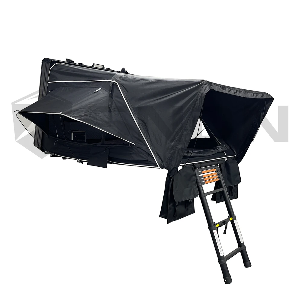 SNDN 4x4 Side Open 2-4 Person 1.8m Width Clamshell Rooftop Tents Waterproof Camping Outdoor Hard Shell Car Roof Top Tent