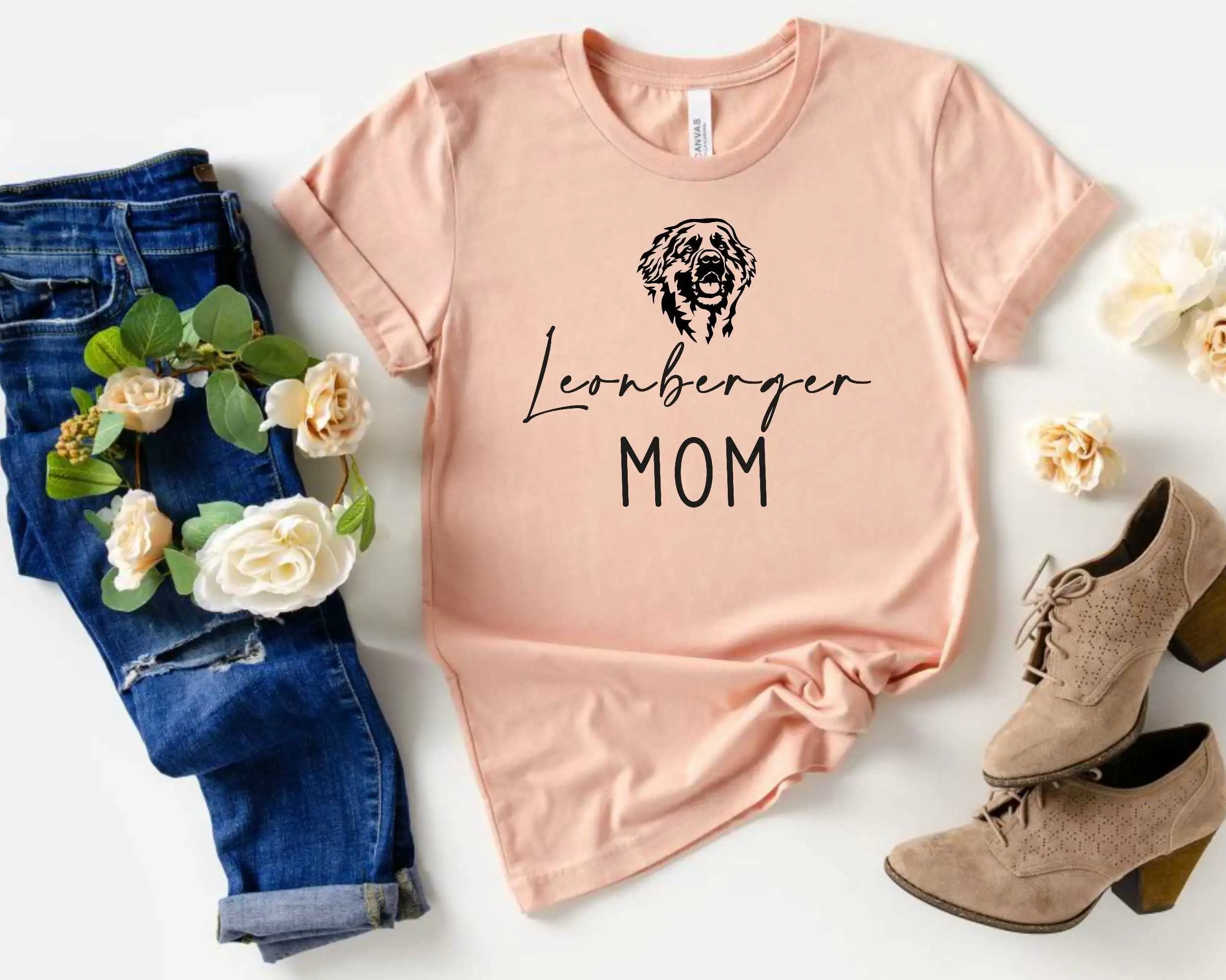 Leonberger Mom T Shirt or Long Sleeve for Women Owner