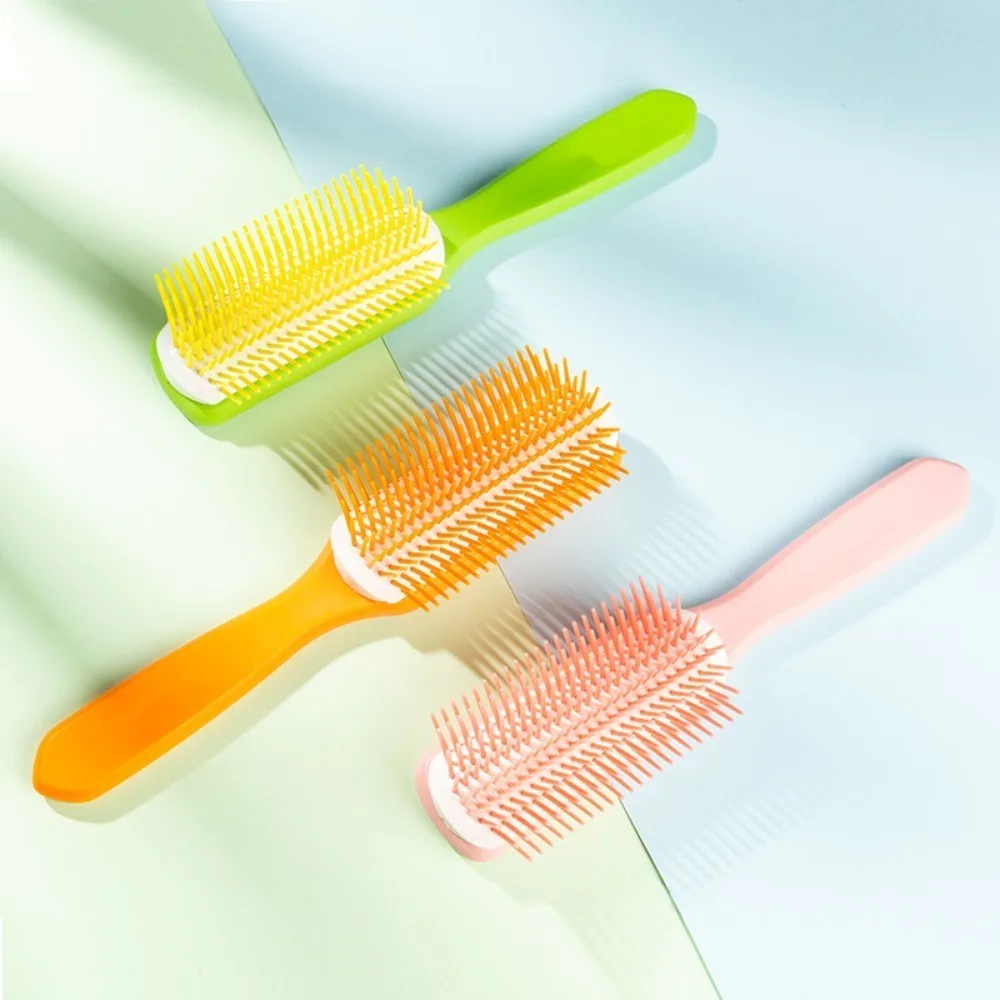 

Handle Hollow Air Comb Anti Static Scalp Massage Portable Comb Nine Row Comb Dual Use of Dry and Wet Hollow Hair Brush Women