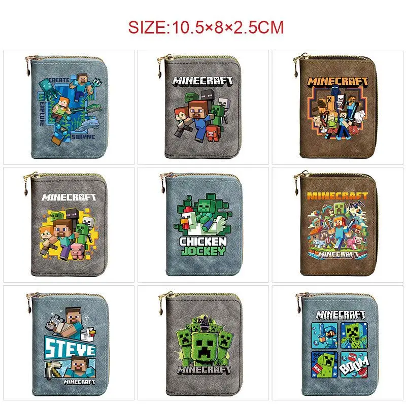 carteira-estudantil-my-world-estilo-acordeao-curta-grande-capacidade-multiplos-slots-para-cartoes-fechamento-com-ziper-estamp