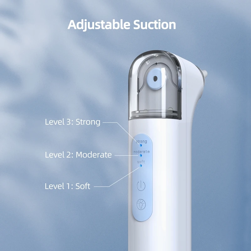 Babyword Electric Baby Nasal Aspirator Low Noise Night Light Rechargeable Adjustable Nose Booger Sucker for Infants Babies