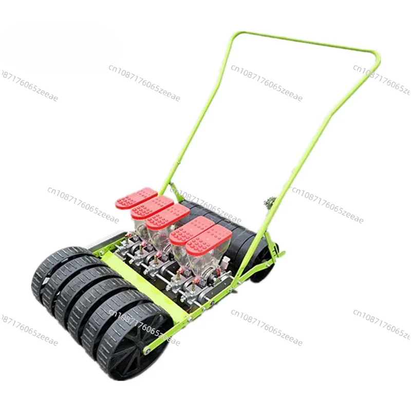 Hot Selling Walk Hand Pushing Corn Seeder 6 Row High Precision Vegetable Planter Light Farm Onion Seeds Sowing Machine