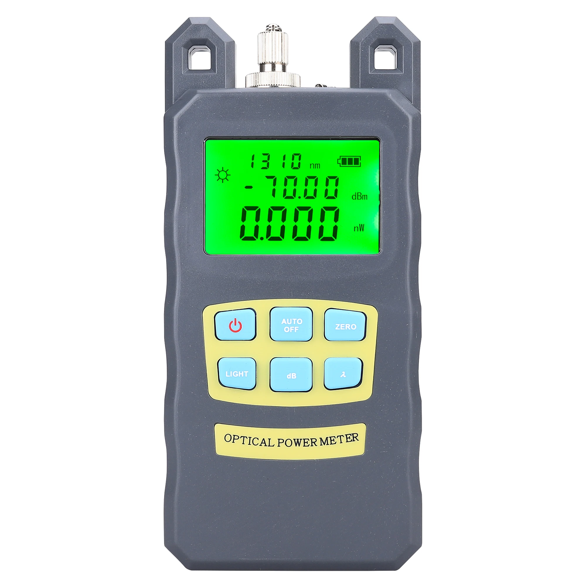 

FTTH Fiber Optic Test Tool Optical Power Meter Cable Tester FC SC Connector - 70~+10dBm Fiber Optic Power Meter