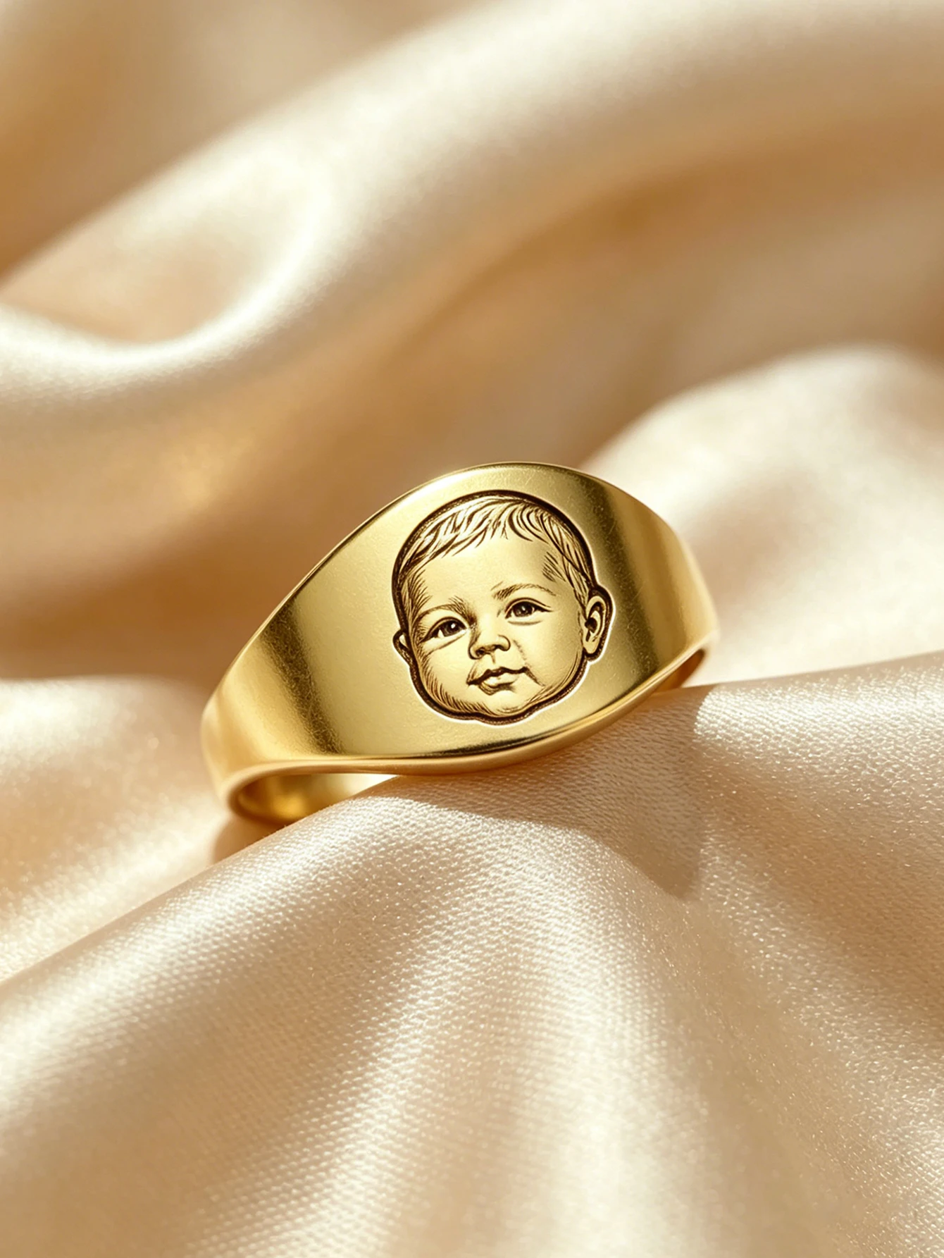 Personalized Custom Ring Set, Stainless Steel