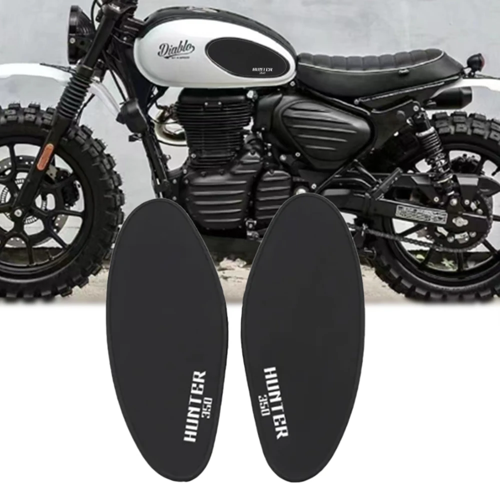 FOR Royal Enfield 350 2023- Motorcycle Fuel Tank Stickers Knee Pads Non-slip Rubber Sticker