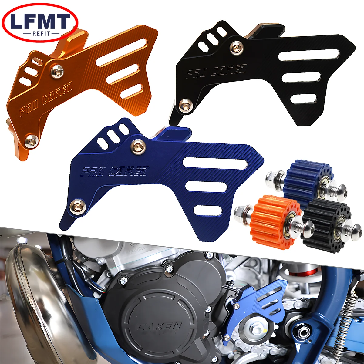 

Motocross CNC Front Sprocket Cover Case Saver Protector Chain Guard For KTM 250 300 350 SX SXF EXC EXCF XC XCF XCW TPI 2016-2023