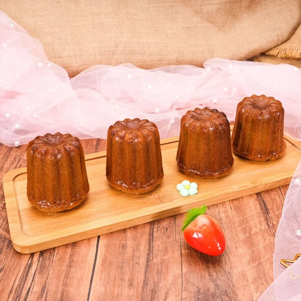 Carbon Steel Cannele Mold Non-stick Coating High Heat Transfer Efficiency Cupcake Pan 4/6/9/12 Cavity Pastry Decorating Tool