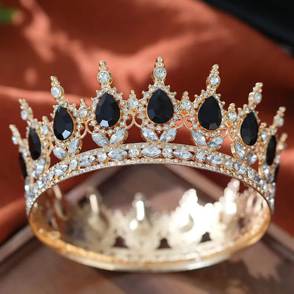 Luxury Luxury Baroque Crown For Bridal Wedding Hair Accessory Circular Alloy Tiara Prom Evening Party Headpiece Statement Jewelry - Aliexpress Deal