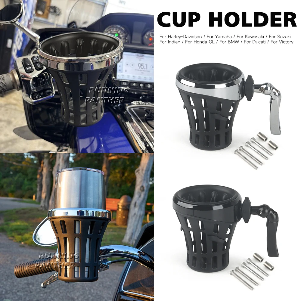 

Suitable For Multiple Vehicle Dodels New Motorcycle Cup Holder Bracket Parts Bottle Cup Stand For Harley Honda GL1800