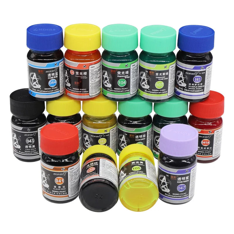 101~108 Drawing Oil Based Fluorescent Color Paint Pigment Coating DIY Handcraft Military Car Ship Tank Doll Building Tool