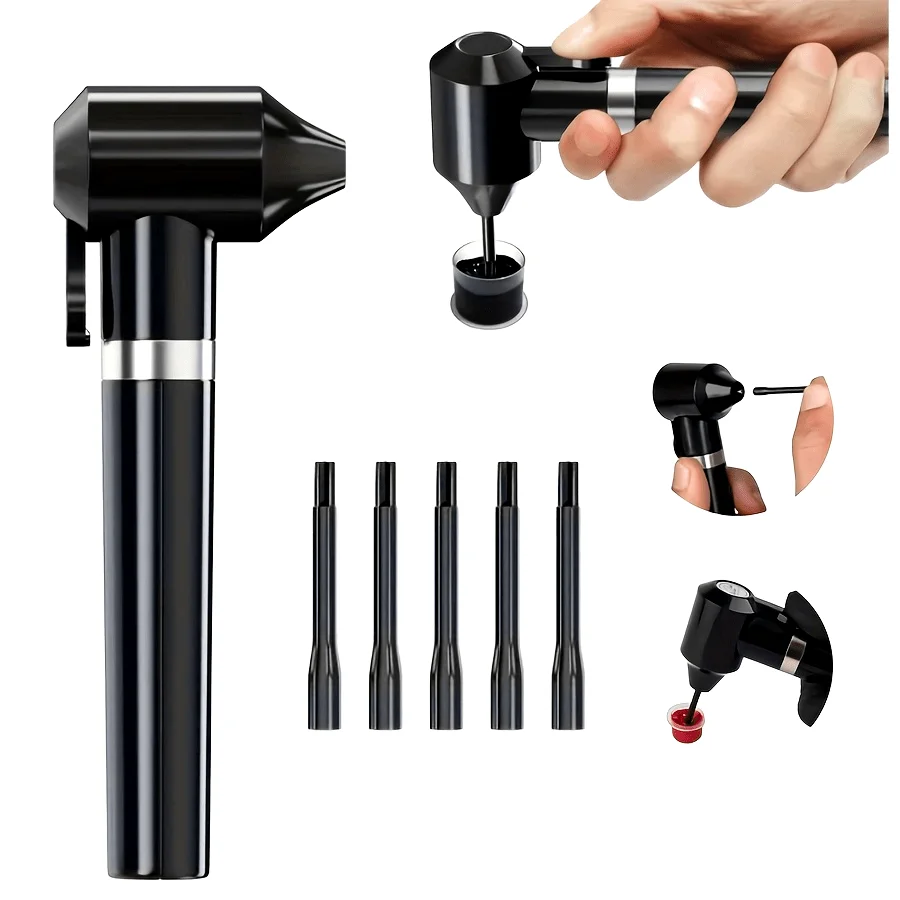 

DQFART Tattoo Ink Mixer Kit Black Electric Tattoo Blender Color Ink Mixer Mixing Rod Suitable for Tattoo Supplies