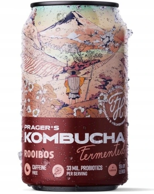 Boisson gazeuse Rooibos 330ml - Kombucha de Prager