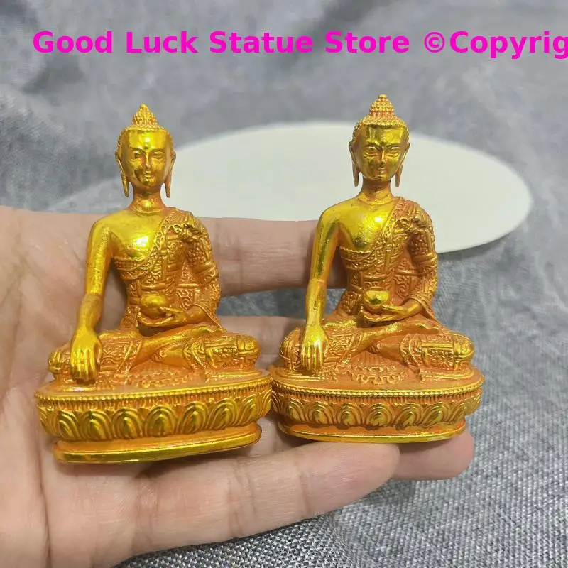 2026 home office good luck talisman Pocket Buddha figure copper Carving buddha statue blessed peace health exorcise evil spirits