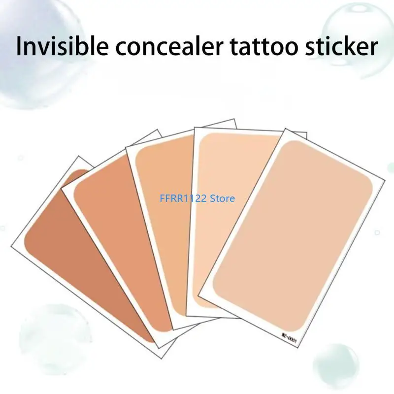 Y1UF تغطية كاملة ملصقات إخفاء الوشم الناعمة المقاومة للعرق لإخفاء الندبات للفنانين وعشاق الجمال #2
