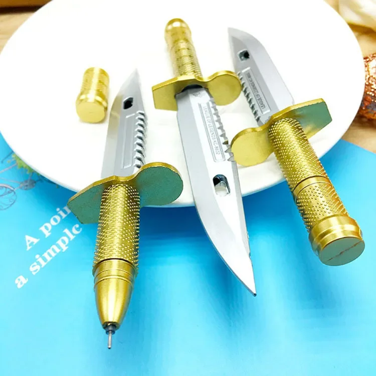 30pcs Knife Dagger Modeling Neutral Pen Weapon Pen Black Water Pen Student Creative Prize Gel Pens