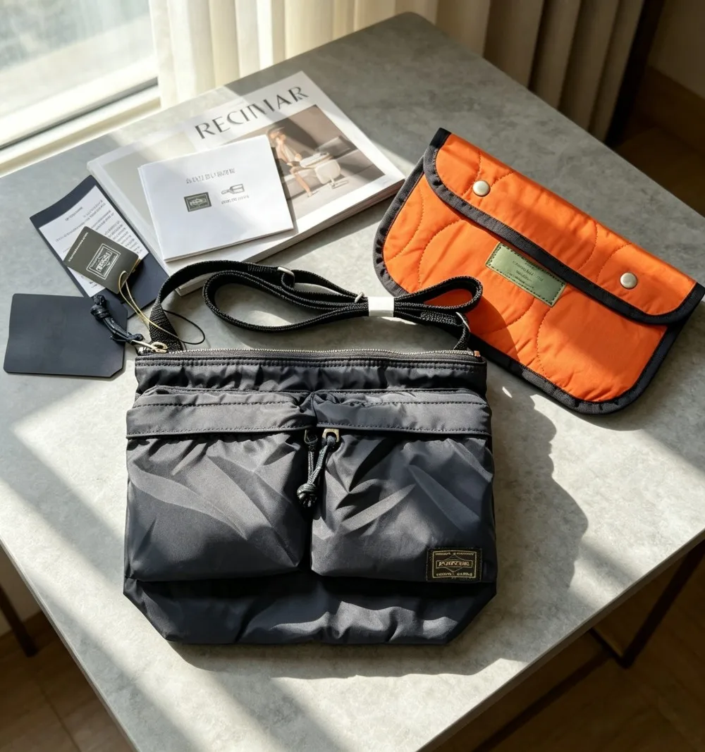 

Water Resistant Nylon Single Shoulder Bag, Unisex Casual Travel Crossbody Bag, Lightweight Stylish Storage Pouch