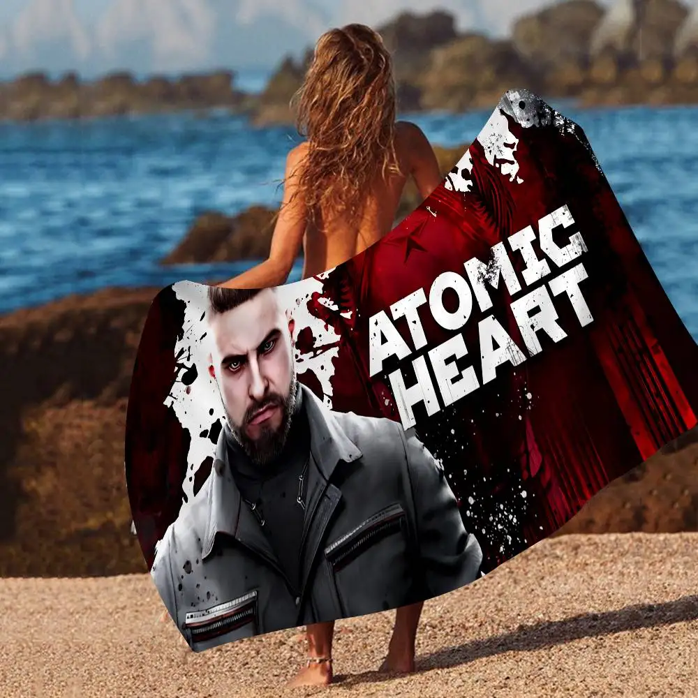 A-Atomic H-Heart Movie Microfiber Beach Towel Absorbent Quick dry Soft Yoga Swimming Resort Mountain Climbing Towel