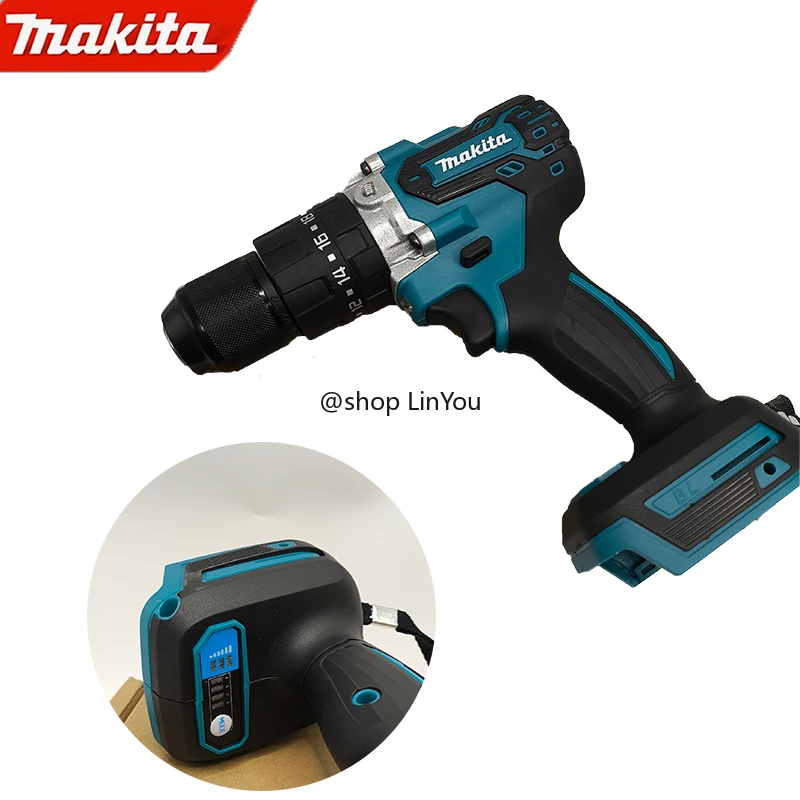

MAKITA 18V lithium electric rechargeable hand drill DDF487 13mm without battery