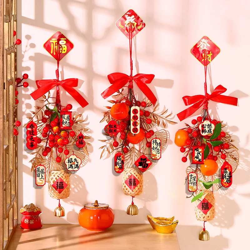 Chinese New Year Hanging Decoration Spring Festival Pendant Door Wall Hanging Accessorie Luna Year of Snake Home Decor Supplies