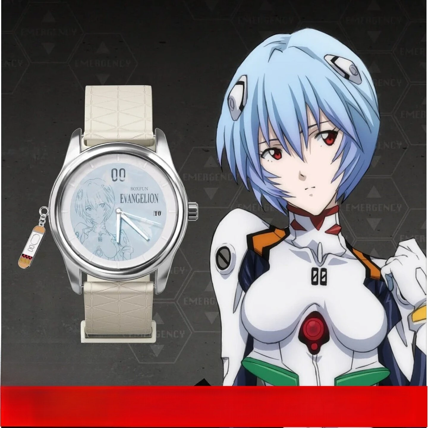 Neue Anime Evangelion Uhr Cosplay Charakter-Themenuhr Ayanami Rei Asuka Ikari Shinji Eva-01 02 Sammlerstücke Geschenke