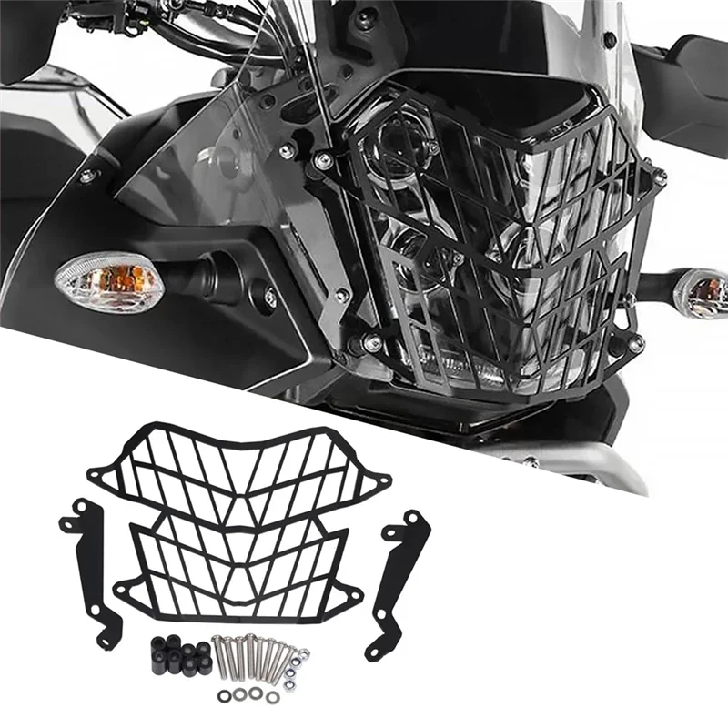 

Head Lamp Protection Grille Cover Headlight Guard Kit For Yamaha Tenere 700 T7 T700 XTZ700 XTZ690 2019-2024