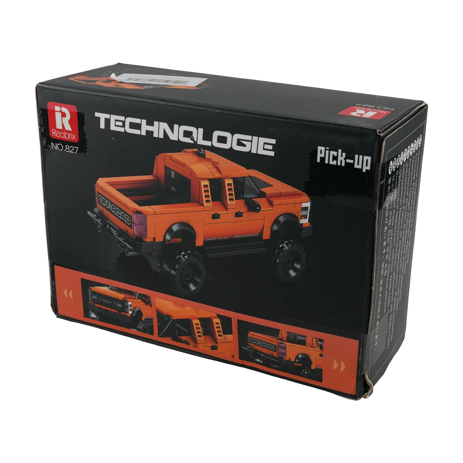 Kit de construction de maquettes de voiture à 8 grilles, petit bloc de briques, jouet d'assemblage créatif, 827