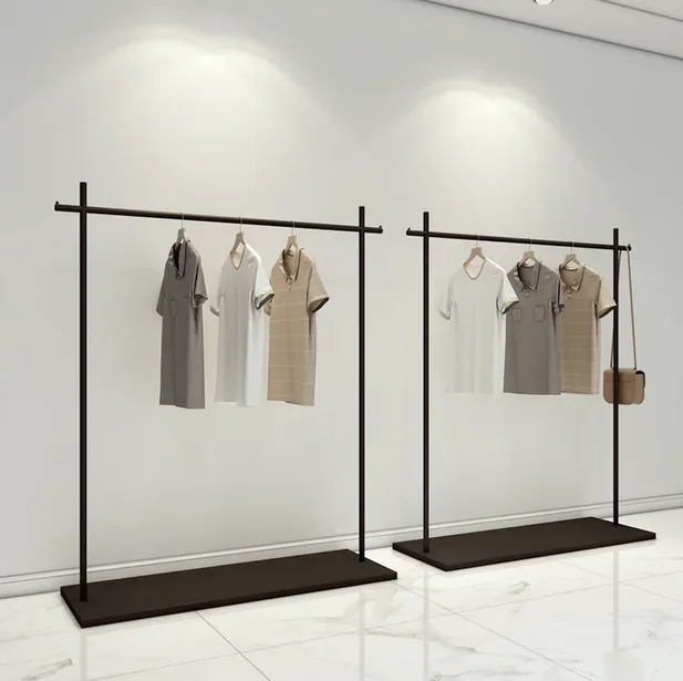 

Floor standing men's and women's clothing store display rack