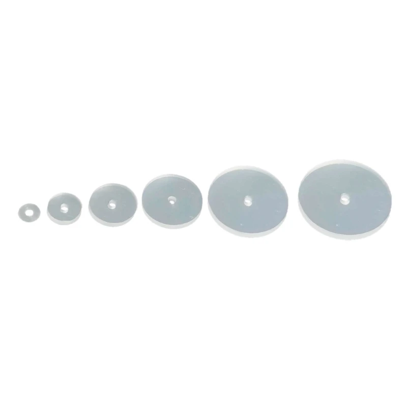 

Pack of 100 Clear Disc Pads Set Earrings Back Stopper Earlobe Support Patches