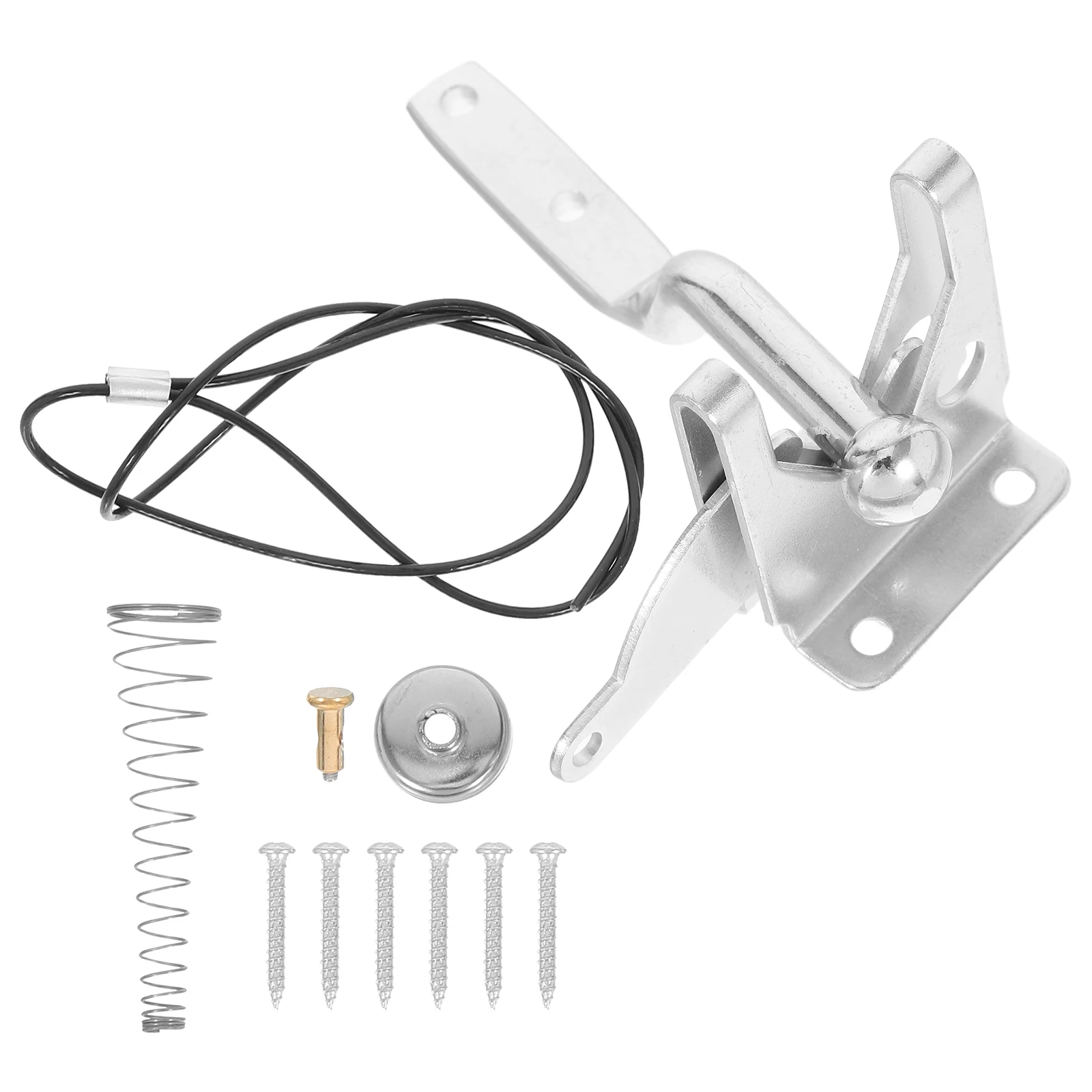 

Heavy Duty Fence Lock Garden Latch Spring Hardware Gates Metal Gate Latch Set Fence Spring Closure Yard Security